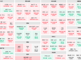 10月29日收盘：集运指数主力涨超5%  焦煤主力涨超3%