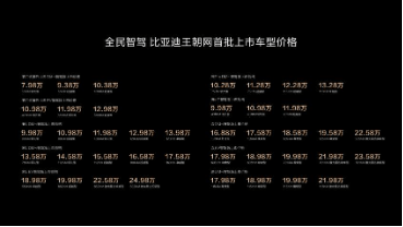 王朝网车型价格
