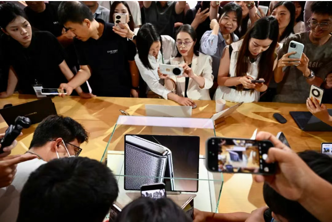 华为新品发布会现场